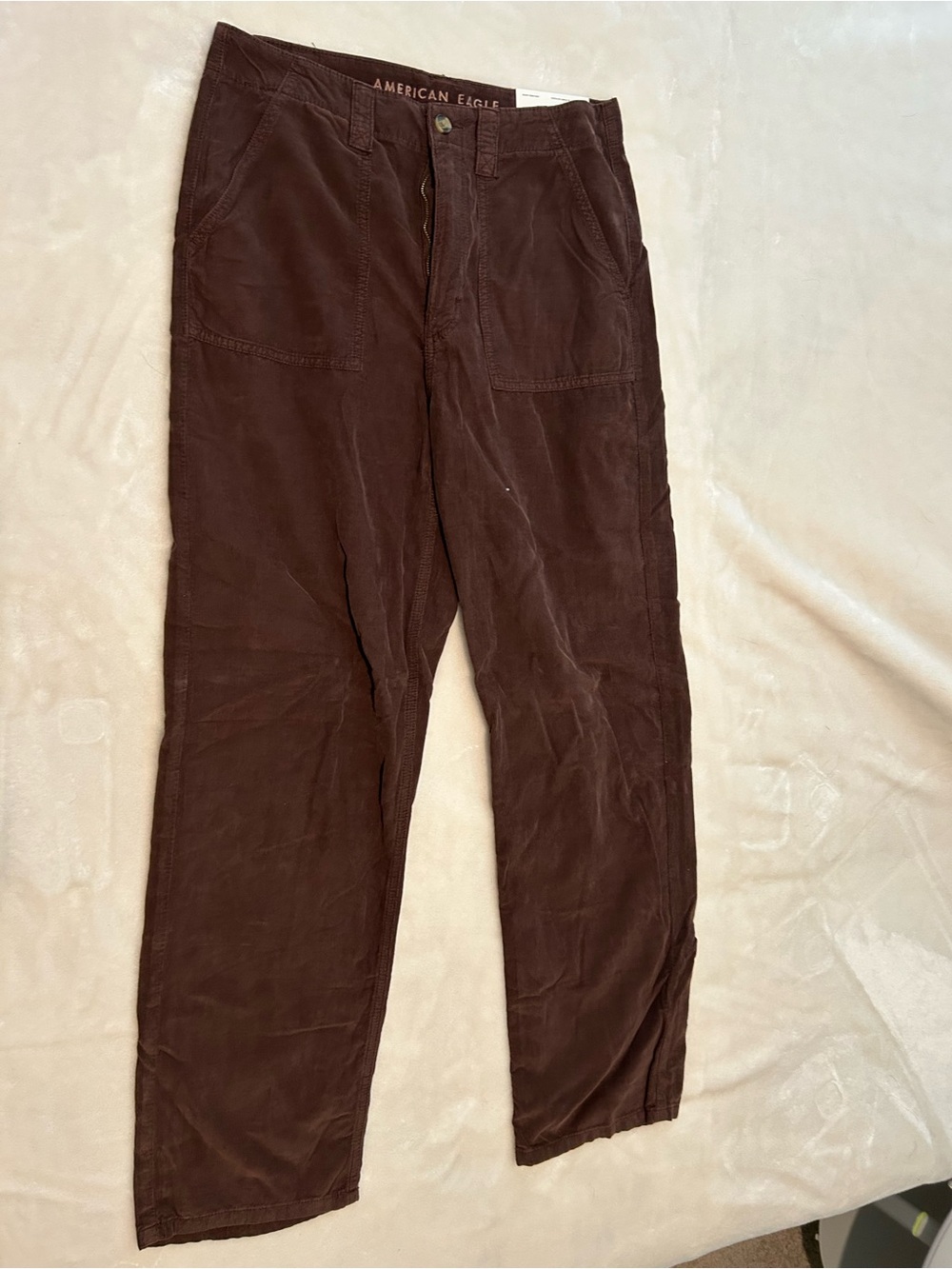 American Eagle Outfitters Woman’s Dark Brown Corduroy Trousers